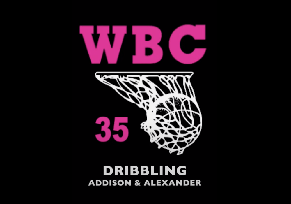 Dribbling with Addison and Alexander Dewar